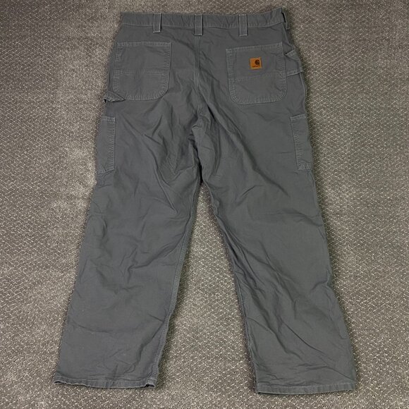 Carhartt Pants Men's 40 x 30 Gray Carpenter Original Dungaree Fit B151 FAT work - Picture 3 of 13